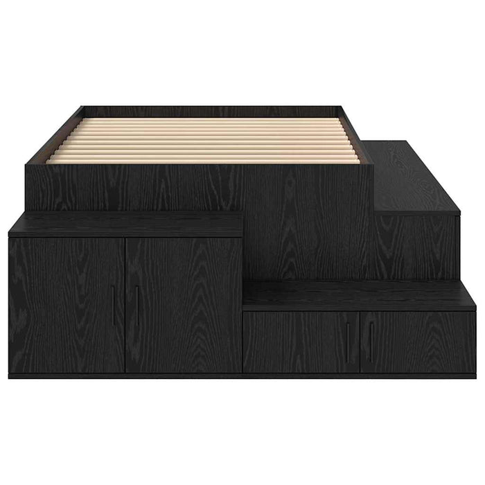 Cadru de pat cu depozitare Stejar negru 234 x 103 x 53.5 cm - WALTI WALTI