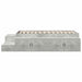 Cadru de pat cu depozitare Gri din beton 234 x 103 x 53.5 cm - WALTI WALTI