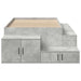 Cadru de pat cu depozitare Gri din beton 234 x 103 x 53.5 cm - WALTI WALTI