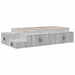 Cadru de pat cu depozitare sonoma gri 234 x 103 x 53.5 cm - WALTI WALTI