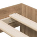 Cadru de pat cu depozitare stejar artizanal 234 x 103 x 53.5 cm - WALTI WALTI