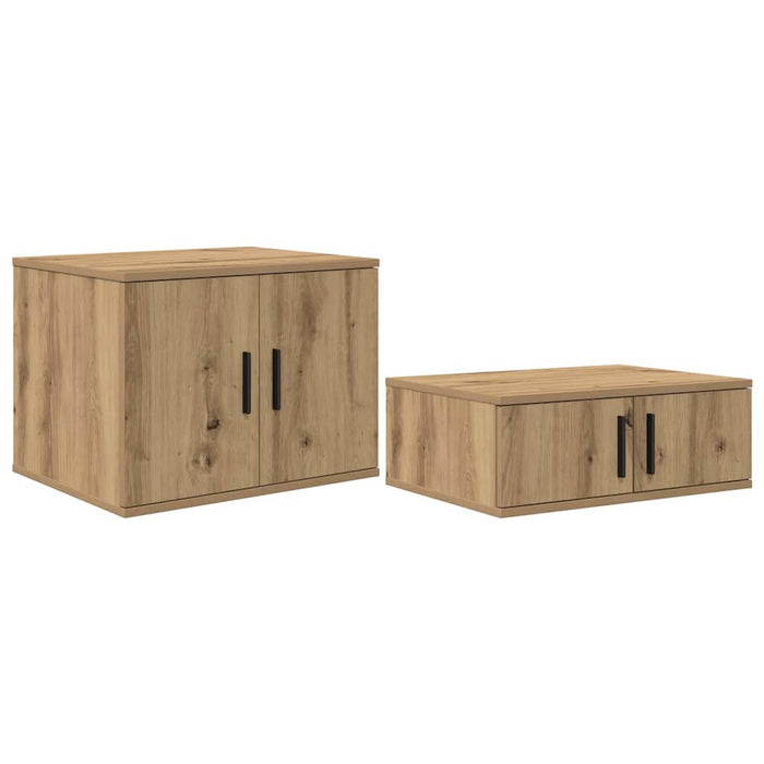Cadru de pat cu depozitare stejar artizanal 234 x 103 x 53.5 cm - WALTI WALTI