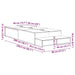 Cadru de pat cu depozitare Stejar negru 236.5 x 80 x 31.5 cm - WALTI WALTI