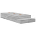 Cadru de pat cu depozitare sonoma gri 236.5 x 80 x 31.5 cm - WALTI WALTI