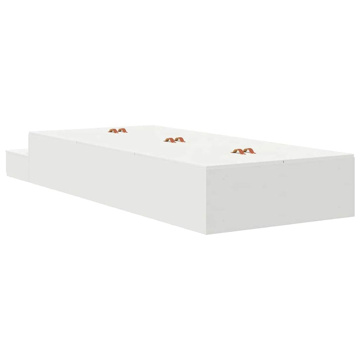 Cadru de pat cu depozitare cu sertar Alb 236.5 x 90 x 31.5 cm - WALTI WALTI