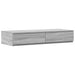 Cadru de pat cu depozitare sonoma gri 236.5 x 100 x 31.5 cm - WALTI WALTI