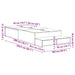Cadru de pat cu depozitare sonoma gri 236.5 x 100 x 31.5 cm - WALTI WALTI