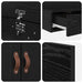 Cadru de pat cu depozitare Stejar negru 236.5 x 200 x 31.5 cm - WALTI WALTI