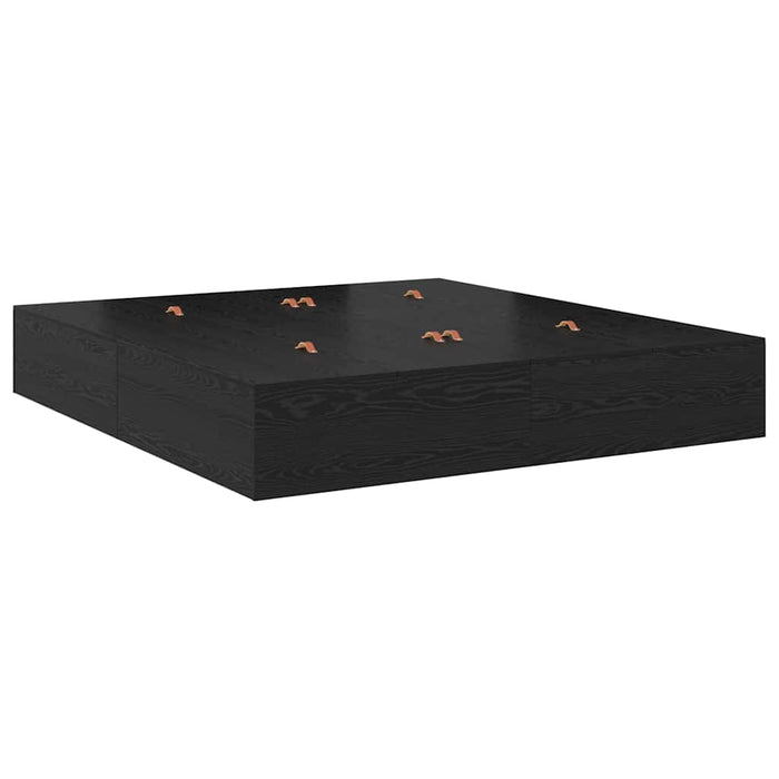 Cadru de pat cu depozitare Stejar negru 236.5 x 200 x 31.5 cm - WALTI WALTI