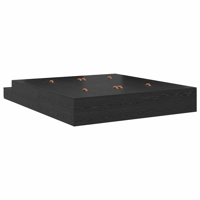 Cadru de pat cu depozitare Stejar negru 236.5 x 200 x 31.5 cm - WALTI WALTI