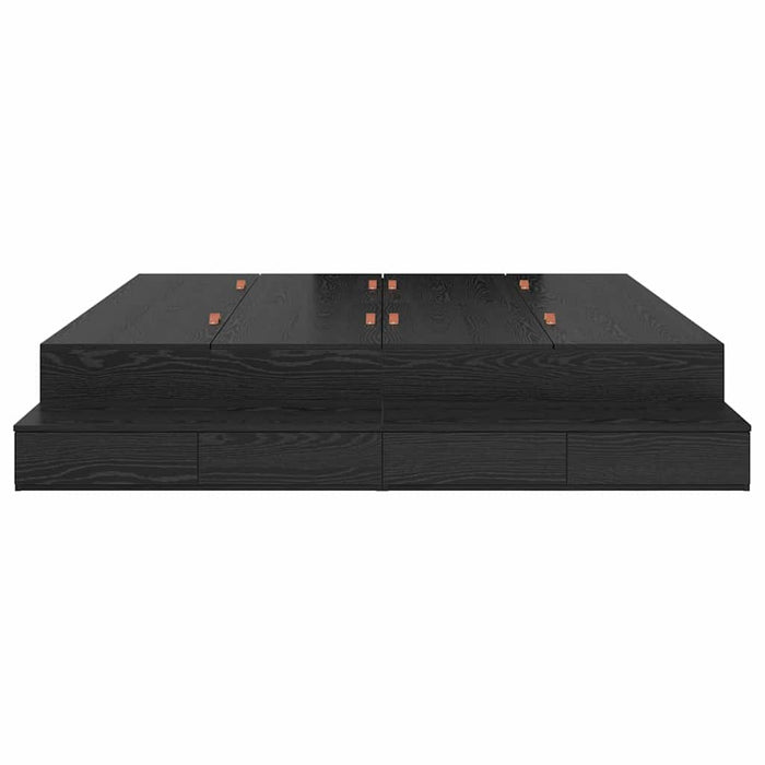 Cadru de pat cu depozitare Stejar negru 236.5 x 200 x 31.5 cm - WALTI WALTI