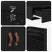 Cadru de pat cu depozitare Stejar negru 236.5 x 120 x 31.5 cm - WALTI WALTI