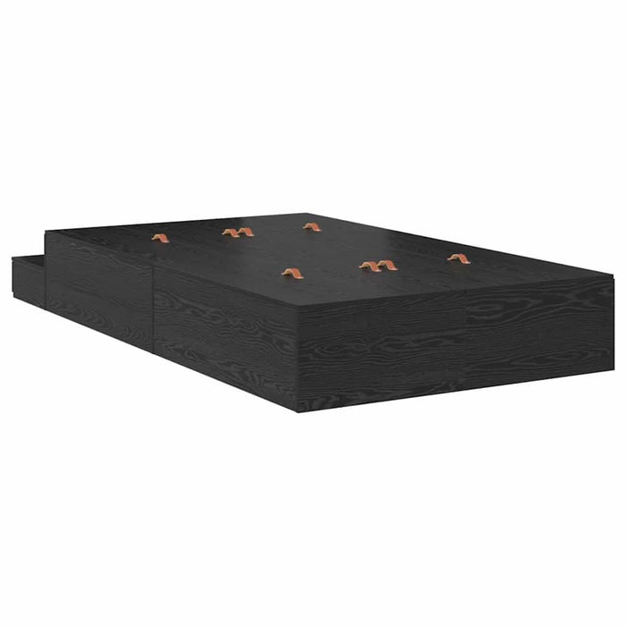 Cadru de pat cu depozitare Stejar negru 236.5 x 120 x 31.5 cm - WALTI WALTI