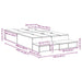 Cadru de pat cu depozitare Stejar negru 236.5 x 120 x 31.5 cm - WALTI WALTI