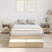 Cadru de pat cu depozitare Stejar Sonoma 236.5 x 120 x 31.5 cm - WALTI WALTI