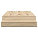 Cadru de pat cu depozitare Stejar Sonoma 236.5 x 120 x 31.5 cm - WALTI WALTI