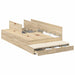 Cadru de pat cu depozitare Stejar Sonoma 236.5 x 120 x 31.5 cm - WALTI WALTI