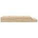 Cadru de pat cu depozitare Stejar Sonoma 236.5 x 120 x 31.5 cm - WALTI WALTI