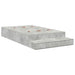 Cadru de pat cu depozitare Gri din beton 236.5 x 120 x 31.5 cm - WALTI WALTI