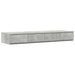 Cadru de pat cu depozitare Gri din beton 236.5 x 120 x 31.5 cm - WALTI WALTI