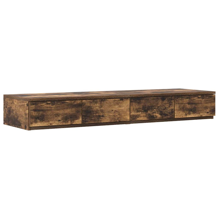 Cadru de pat cu depozitare Stejar fumuriu 236.5 x 120 x 31.5 cm - WALTI WALTI