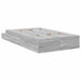 Cadru de pat cu depozitare sonoma gri 236.5 x 120 x 31.5 cm - WALTI WALTI