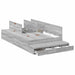 Cadru de pat cu depozitare sonoma gri 236.5 x 120 x 31.5 cm - WALTI WALTI