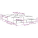 Cadru de pat cu depozitare cu sertar Alb 236.5 x 140 x 31.5 cm - WALTI WALTI