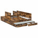 Cadru de pat cu depozitare Stejar fumuriu 236.5 x 150 x 31.5 cm - WALTI WALTI