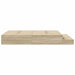 Cadru de pat cu depozitare Stejar Sonoma 236.5 x 160 x 31.5 cm - WALTI WALTI
