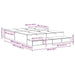 Cadru de pat cu depozitare Stejar Sonoma 236.5 x 160 x 31.5 cm - WALTI WALTI
