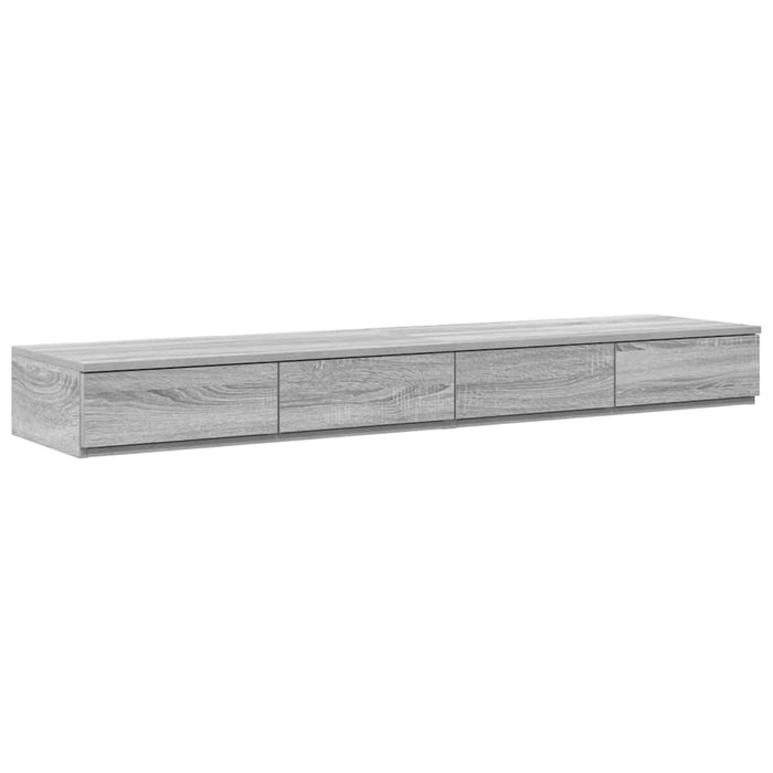 Cadru de pat cu depozitare sonoma gri 236.5 x 160 x 31.5 cm - WALTI WALTI