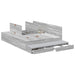 Cadru de pat cu depozitare sonoma gri 236.5 x 160 x 31.5 cm - WALTI WALTI