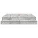 Cadru de pat cu depozitare Gri din beton 236.5 x 180 x 31.5 cm - WALTI WALTI