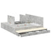 Cadru de pat cu depozitare Gri din beton 236.5 x 180 x 31.5 cm - WALTI WALTI