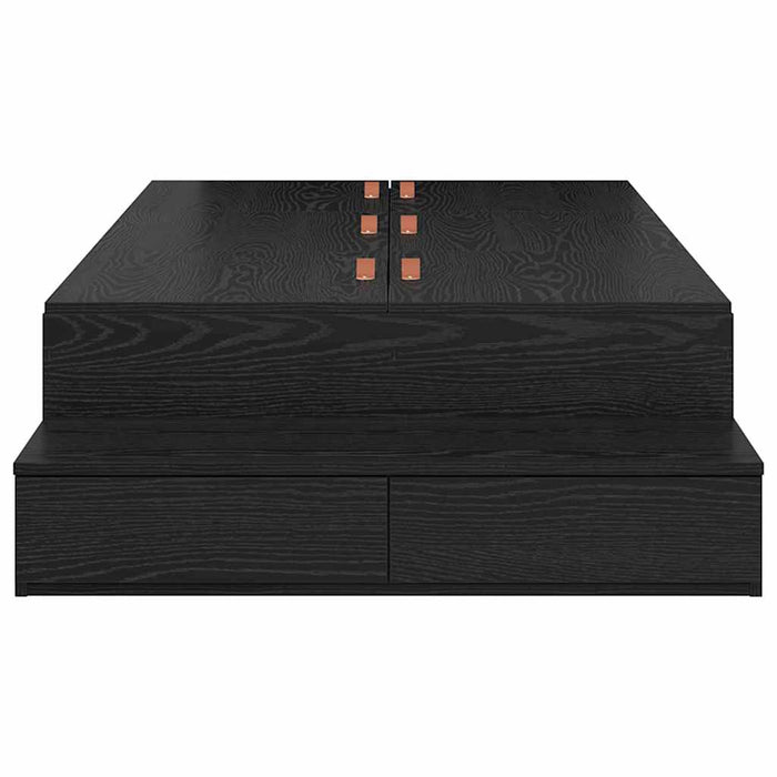Cadru de pat cu depozitare Stejar negru 226.5 x 90 x 31.5 cm - WALTI WALTI