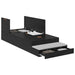 Cadru de pat cu depozitare Stejar negru 226.5 x 90 x 31.5 cm - WALTI WALTI