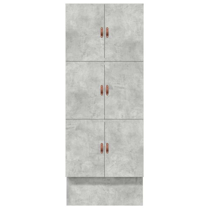 Cadru de pat cu depozitare Gri din beton 90 cm Lemn compozit WALTI