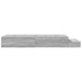 Cadru de pat cu depozitare sonoma gri 226.5 x 75 x 31.5 cm - WALTI WALTI
