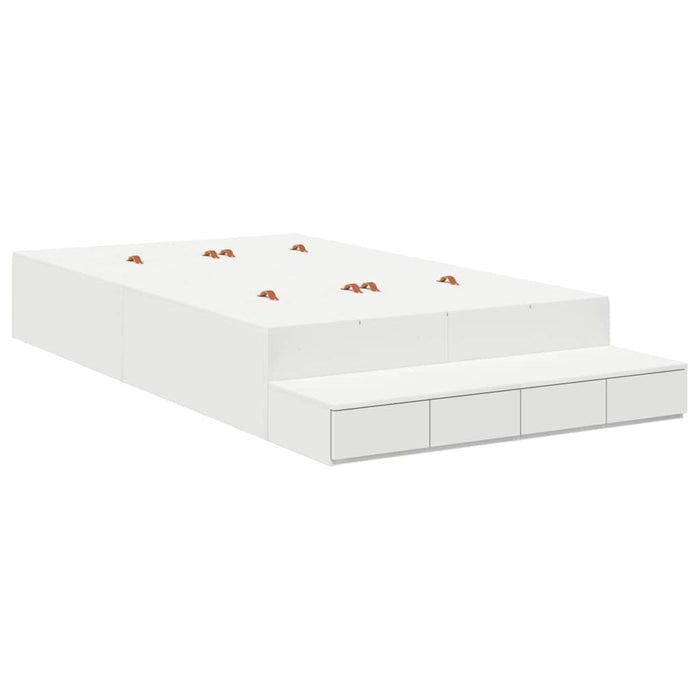 Cadru de pat cu depozitare cu sertar Alb 226.5 x 120 x 31.5 cm - WALTI WALTI