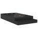 Cadru de pat cu depozitare Stejar negru 226.5 x 120 x 31.5 cm - WALTI WALTI