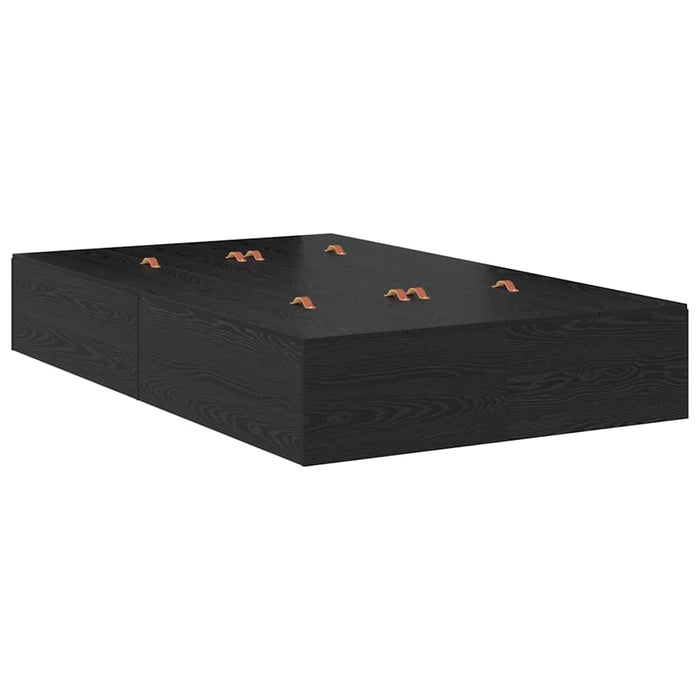 Cadru de pat cu depozitare Stejar negru 226.5 x 120 x 31.5 cm - WALTI WALTI