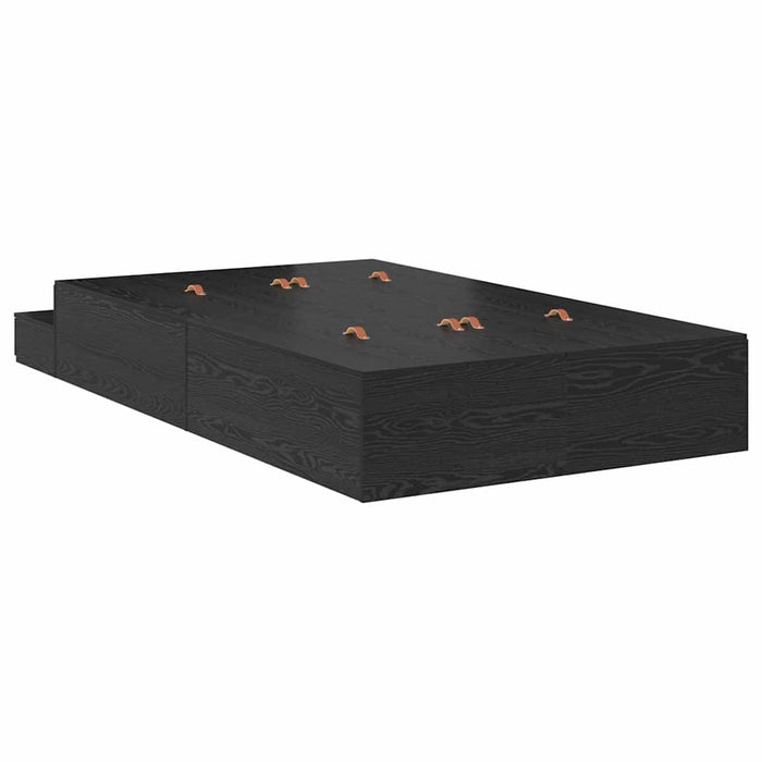 Cadru de pat cu depozitare Stejar negru 226.5 x 120 x 31.5 cm - WALTI WALTI