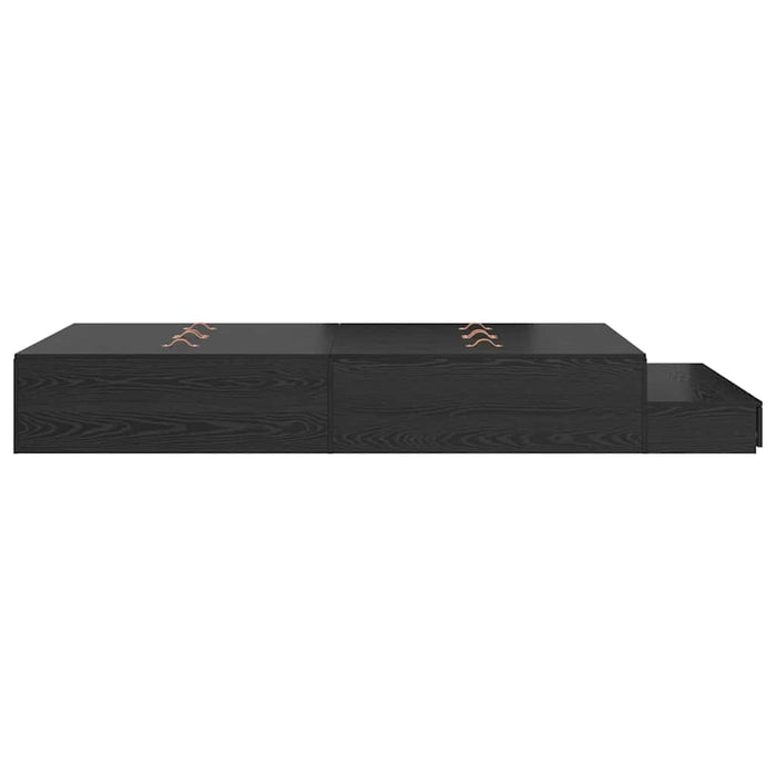Cadru de pat cu depozitare Stejar negru 226.5 x 120 x 31.5 cm - WALTI WALTI