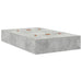 Cadru de pat cu depozitare Gri din beton 226.5 x 120 x 31.5 cm - WALTI WALTI