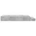 Cadru de pat cu depozitare Gri din beton 226.5 x 120 x 31.5 cm - WALTI WALTI