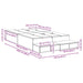 Cadru de pat cu depozitare Gri din beton 226.5 x 120 x 31.5 cm - WALTI WALTI