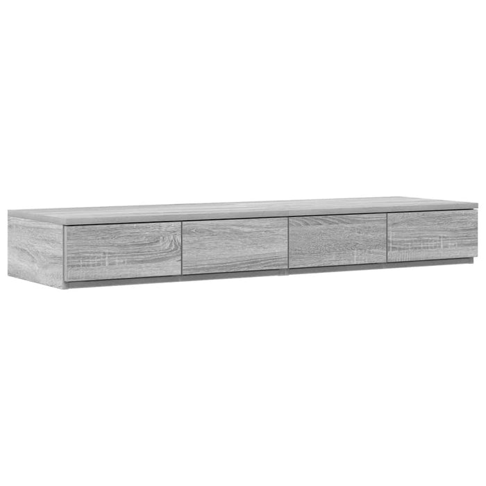 Cadru de pat cu depozitare sonoma gri 226.5 x 120 x 31.5 cm - WALTI WALTI