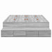 Cadru de pat cu depozitare sonoma gri 226.5 x 120 x 31.5 cm - WALTI WALTI