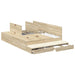 Cadru de pat cu depozitare Stejar Sonoma 226.5 x 140 x 31.5 cm - WALTI WALTI
